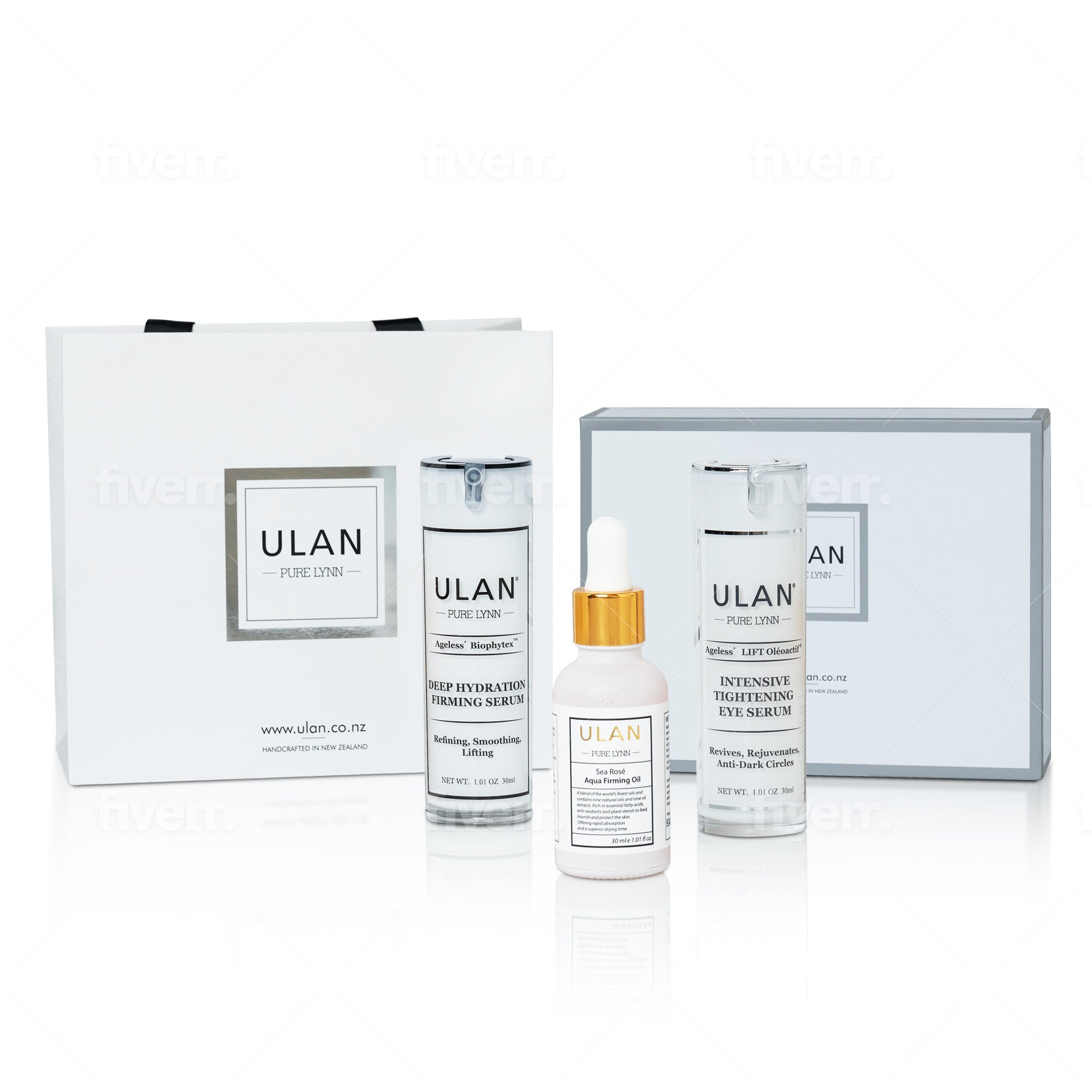 ulan ultimate (eye serum, firming oil, & face serum)